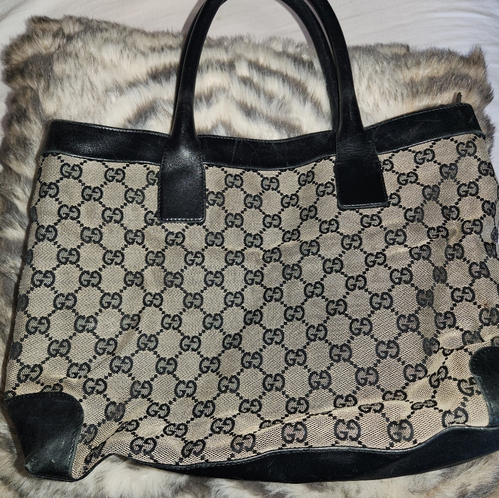 Authentic Gucci GG Monogram Tote Bag